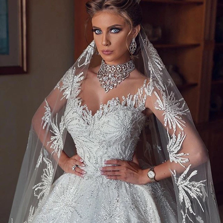 Vestidos De Novia горячее длинное свадебное платье с бисером Свадебные платья горный