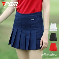 pgm women tennis skirts pleated golf skorts with bulit in shorts fit yoga fitness ladies slim high waist golf wear mini dress