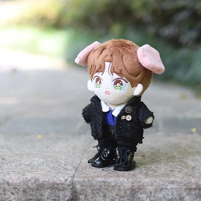 Ropa de mu&ntilde;eca de felpa de estrella de 20cm, ropa de rendimiento del mismo estilo, ropa de mu&ntilde;eca de algod&oacute;n de 20cm-4