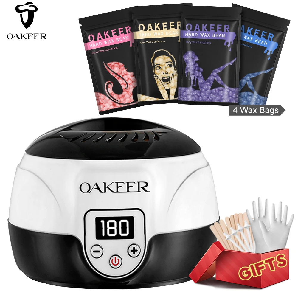 Светодиодный нагревания воска Накручивающийся депилятор машина Экран цифровой