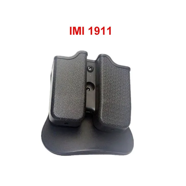 Black for 1911 9 мм IMI сумки для журналов Glock 17 M9 1911 охотничий кобура Быстрый Двойной Журнал Mag Тактические страйкбол сумки для пейнтбола - Цвет: Black for 1911