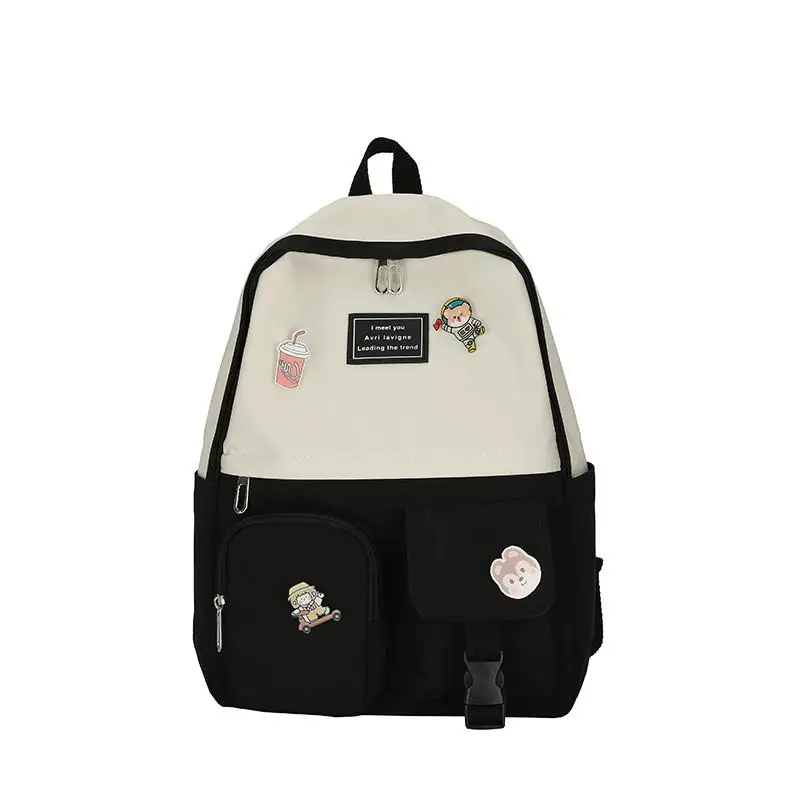 

Oxford Cloth Waterproof Backpack Fashion Harajuku Style Student Bag Simple Casual Backpacks 2021