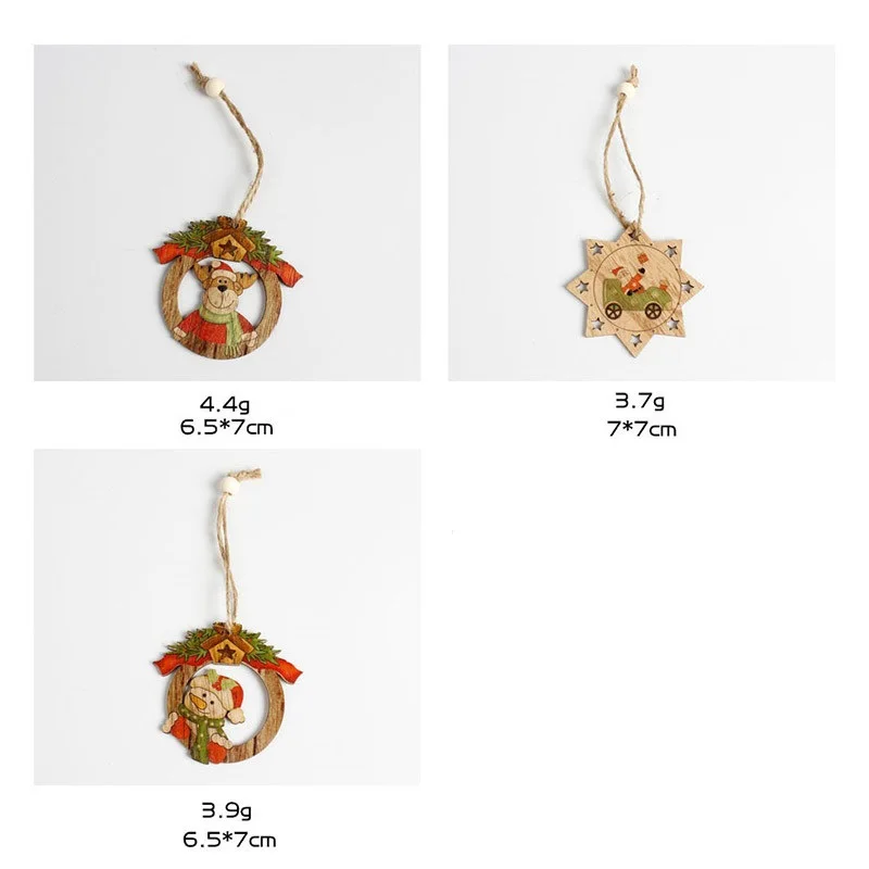 Рождественский деревянный олень снеговик Старая форма Рождественская елка