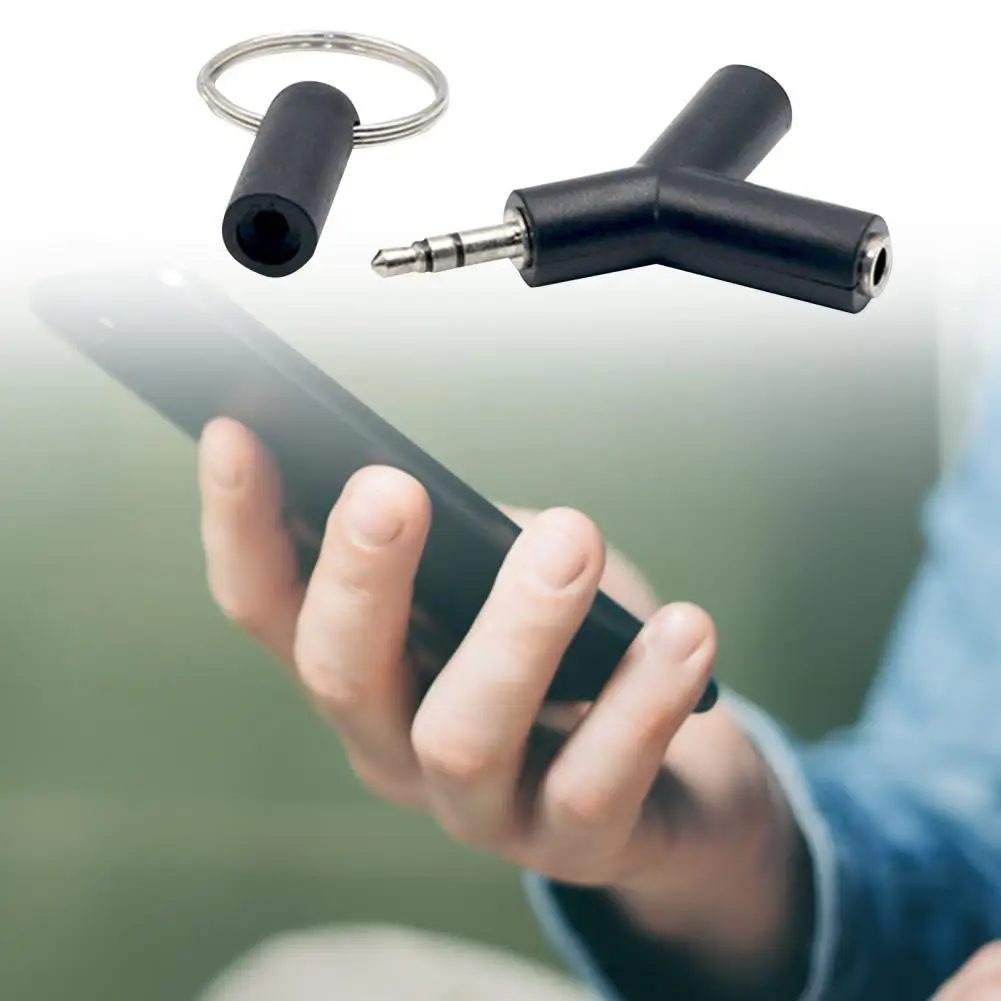 

Mini Y-shaped 2 Way 3.5mm Earphone Stereo Mic Music Audio Adapter Converter For Mobile Phone/Computer/Speaker Accessories
