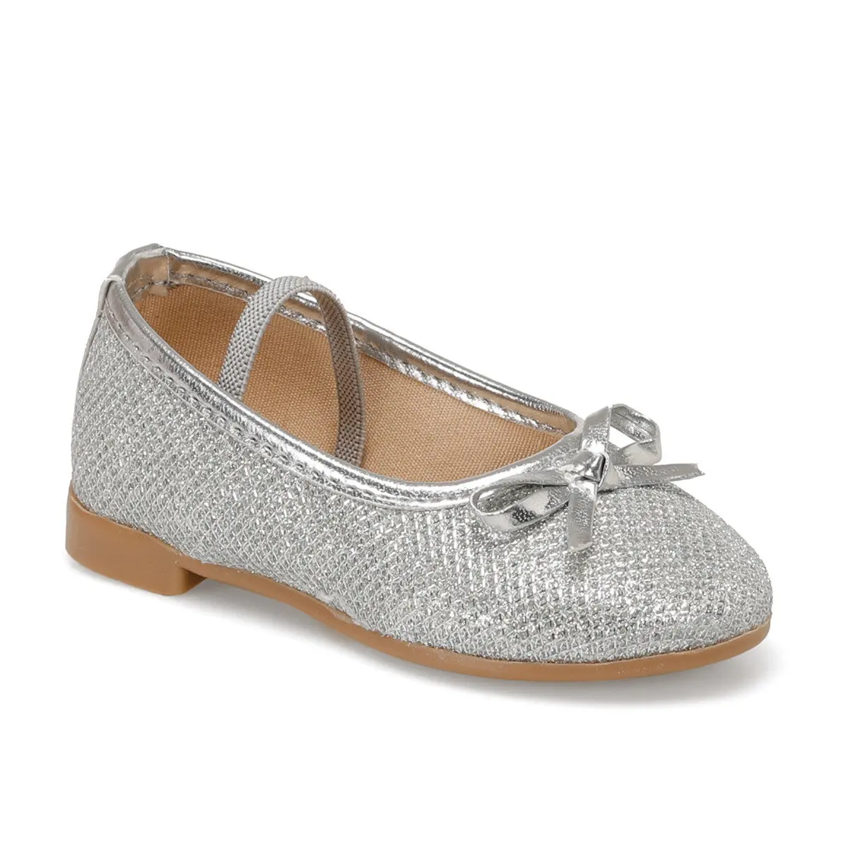 

FLO BLS340 серебряные балерины для девочек