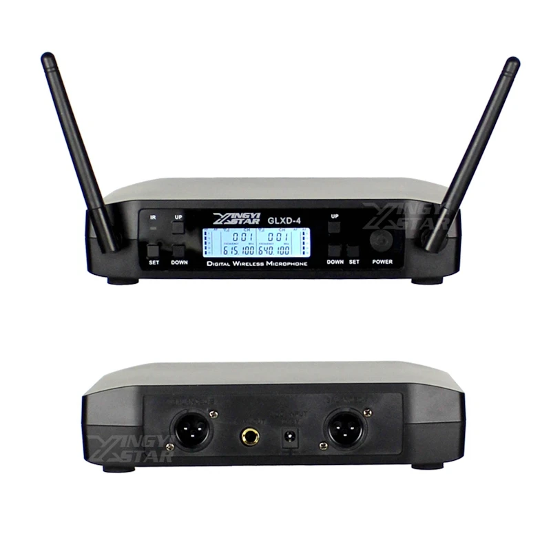 Беспроводной микрофон GLXD4 UHF профессиональная 2 канальная Беспроводная