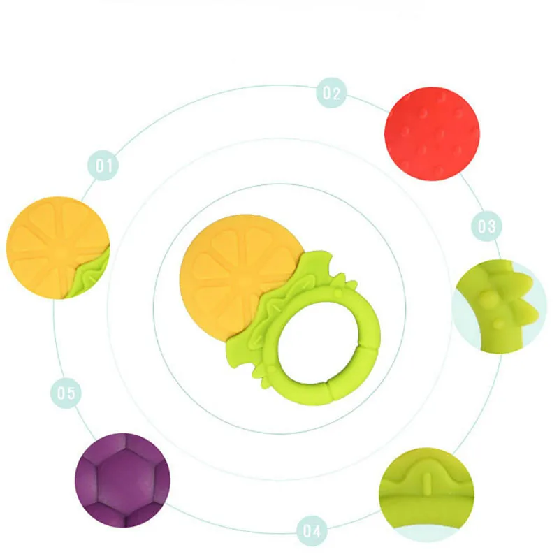 1 шт. внимание ребенка безопасный Прорезыватель для зубов игрушки Дети банан