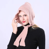 new autumn winter lady cotton wool yarn earflaps windproof soft wear warm outing leisure %c2%a0knitted hat retro fairy tale version