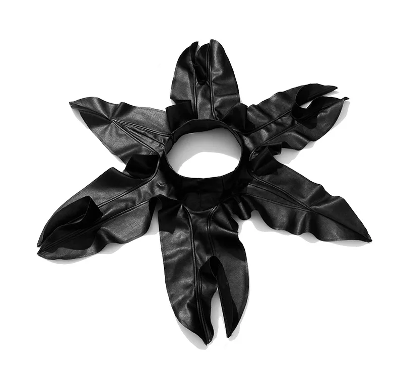 

Women's Fashion Big Tassels Designer PU Leather Skirts Guitar Show DJ Club Dance Models Skirts Costumes Fashion Rocking Singer