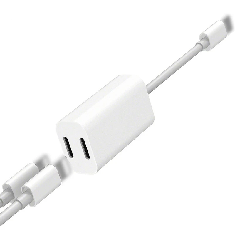 AAAE топ-2 в 1 аудио кабель адаптер для iPhone 7 8 Plus яблок интерфейс наушников