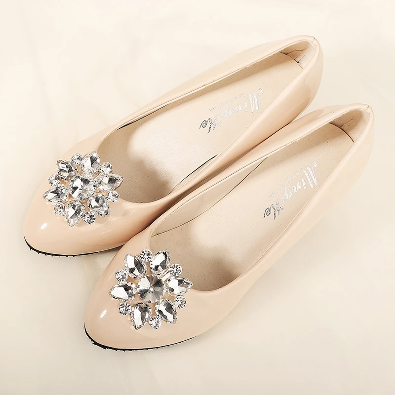

QYY Fashion Women Shoe Buckle Flower Austrian Crystal Bridal Shoe Accessories Jewelry Wedding Shoe Clips for Bride Gifts