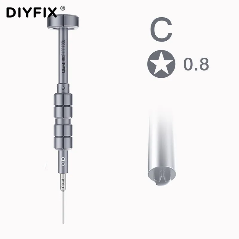 Screwdriver C Qianli 5 в 1 Набор прецизионных отверток для iPhone X/8 серии 3D пакетных головок телефона компьютера ремонт разборки болтов отвертки - Цвет: Screwdriver C