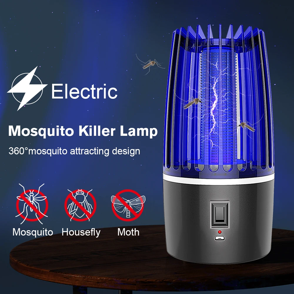 Уличная электрическая ловушка для комаров Светодиодный лампа летающих клопов