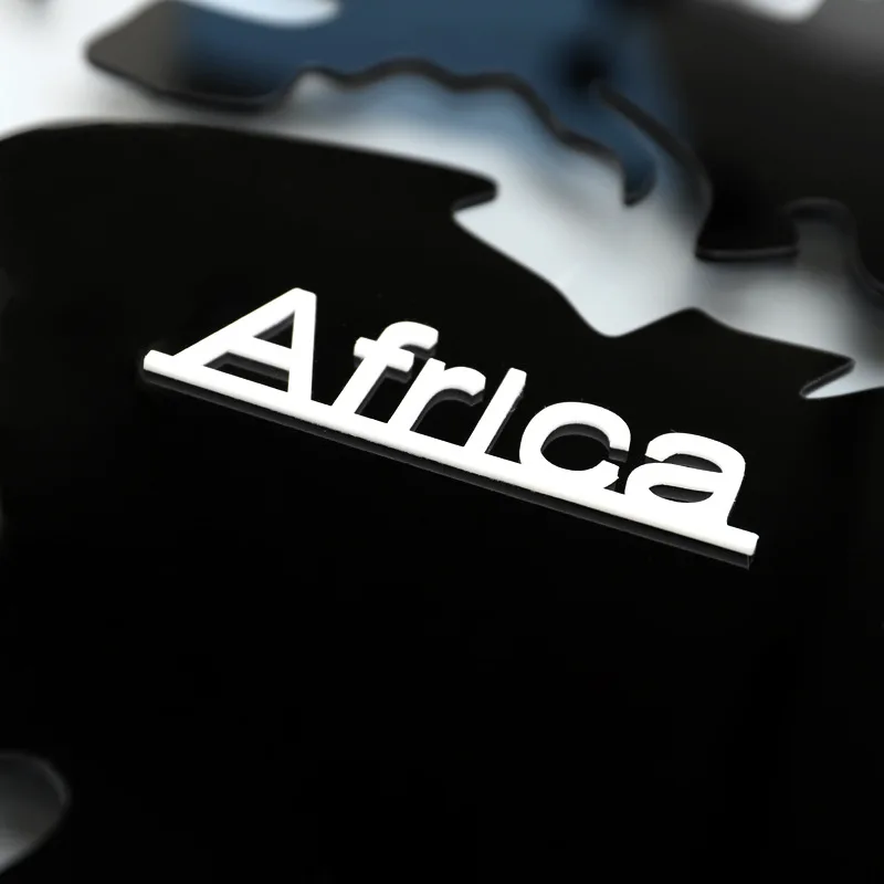 Креативные настенные 3d-часы с картой мира современные большие светящиеся часы