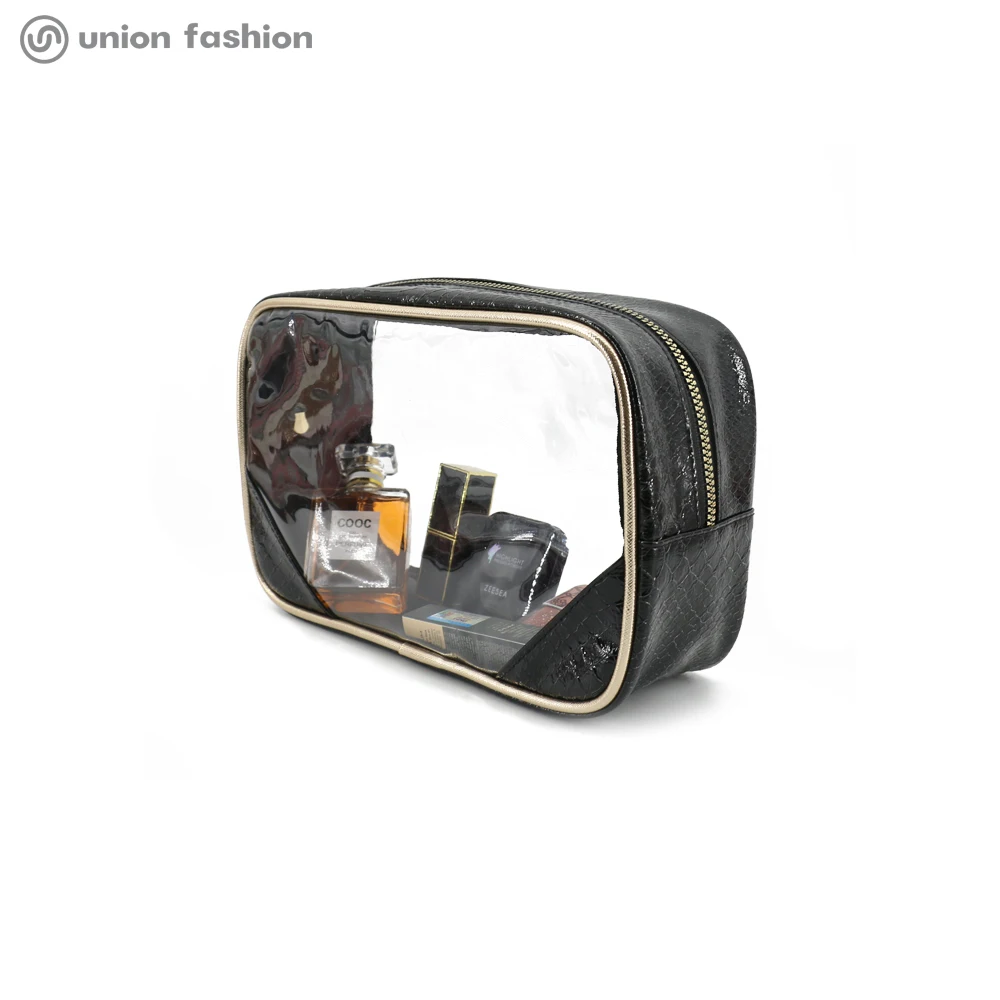 

Union Fashion Clear Transparent Women Travel PVC Zipper Makeup Bag