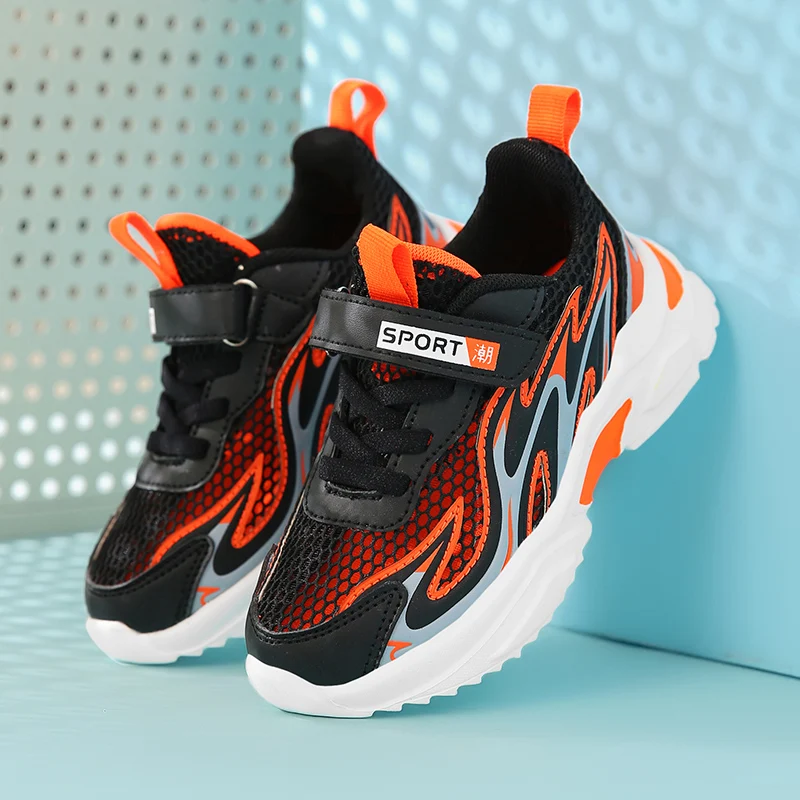 

Children Running Shoes for Boy Mesh Teenager Sport Shoes Soft Sole Kids Gym Shoes Outdoor Super Perfect Design Kid Trainers Boys