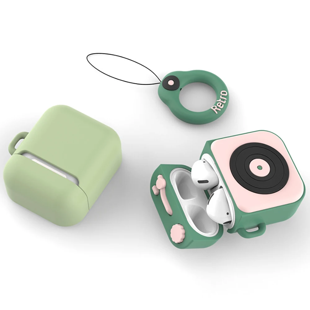Мягкий силиконовый чехол для Airpods Мультфильм защитный милый чехол гарнитура аксессуары чехол для Apple Беспроводная коробка для хранения наушников