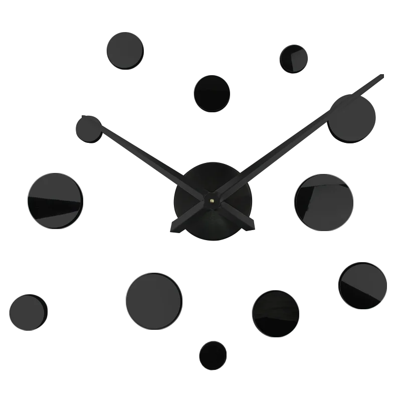 Настенные акриловые зеркальные 3d часы на клейкой основе|Настенные часы| |