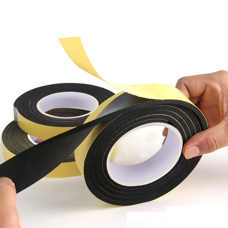 

EVA black single-sided sponge Foam Tape 1pcs 2mm 5mm 8mm thickness Cushioning Soundproof Super Sticky Rubber tape wholesale
