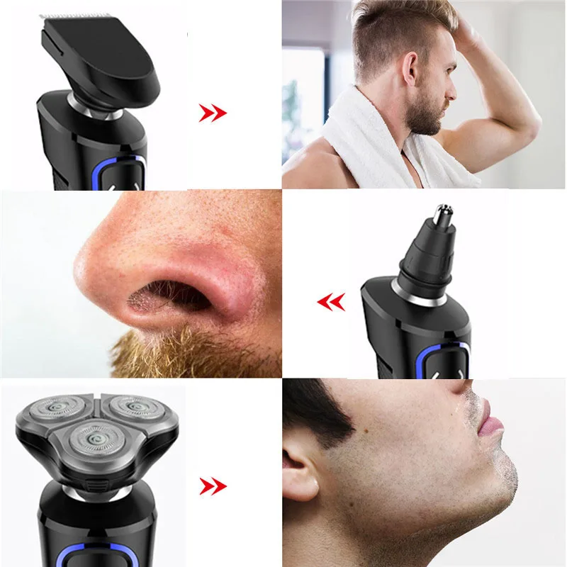 Все в одном триммер для бороды USB аккумуляторная Борода носа мужской набор ухода |