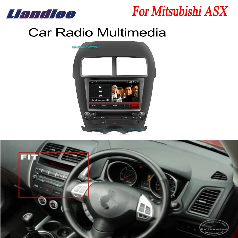 

Liandlee For Mitsubishi ASX 2010~2012 2 Din Car GPS Android Radio Navi Navigation Maps DVD Player HD Screen OBD2 Camera TV