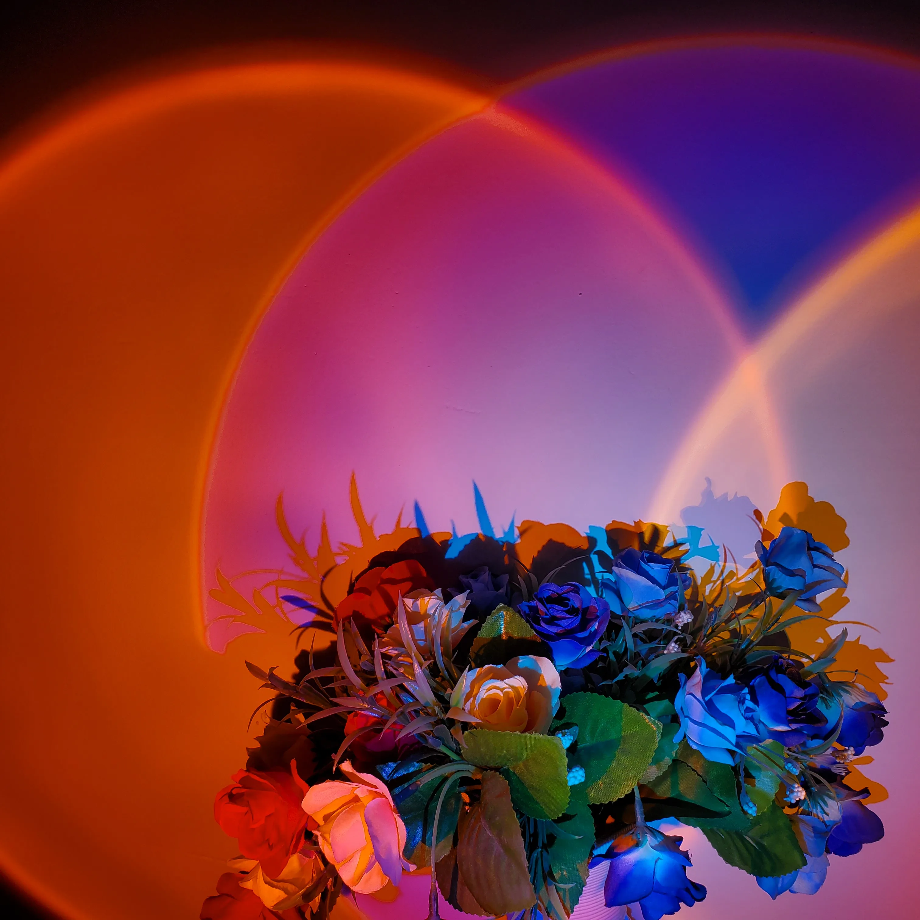 

USB Rainbow Sunset Red Projector Led Night Light Sun Projection Desk Lamp for Bedroom Bar Coffee Store Wall Decoration Lighting