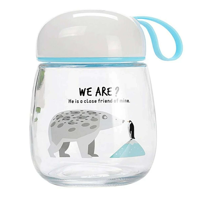 Мини-Стакан для воды термостойкий стеклянный стакан с большим животом милый