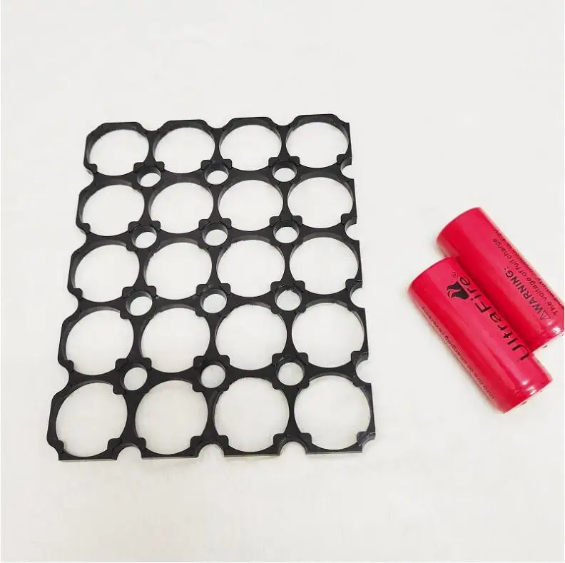 

300pcs/lot 2*5 3*5 4*5 5*5 32650 Batteries Spacer Radiating Holder Bracket Black Plastic Battery Storage Box Holder Brackets