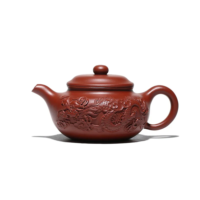 

Zisha teapot Longteng antique teapot raw material Dahongpao goods kungfu tea set Tielong teapot