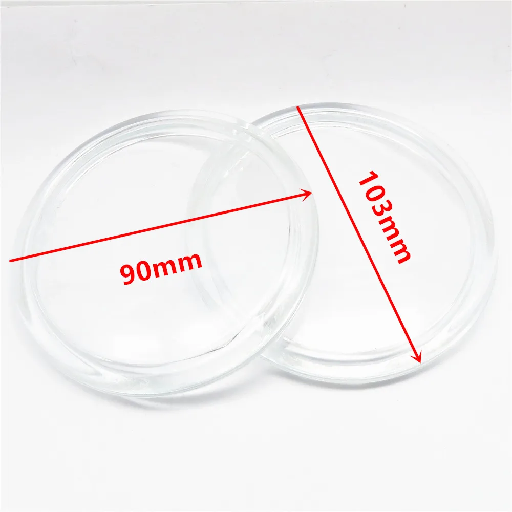 

2pcs/lot Oval 103X90mm Fog Lamps Lights Tempered Glass For Nissan March Micra K12 K13 2005-2017