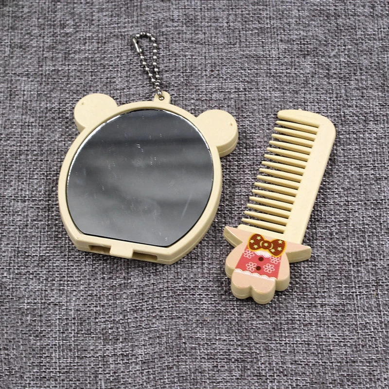 Детский гребень зеркальный набор для девочек и мальчиков портативное мультяшное