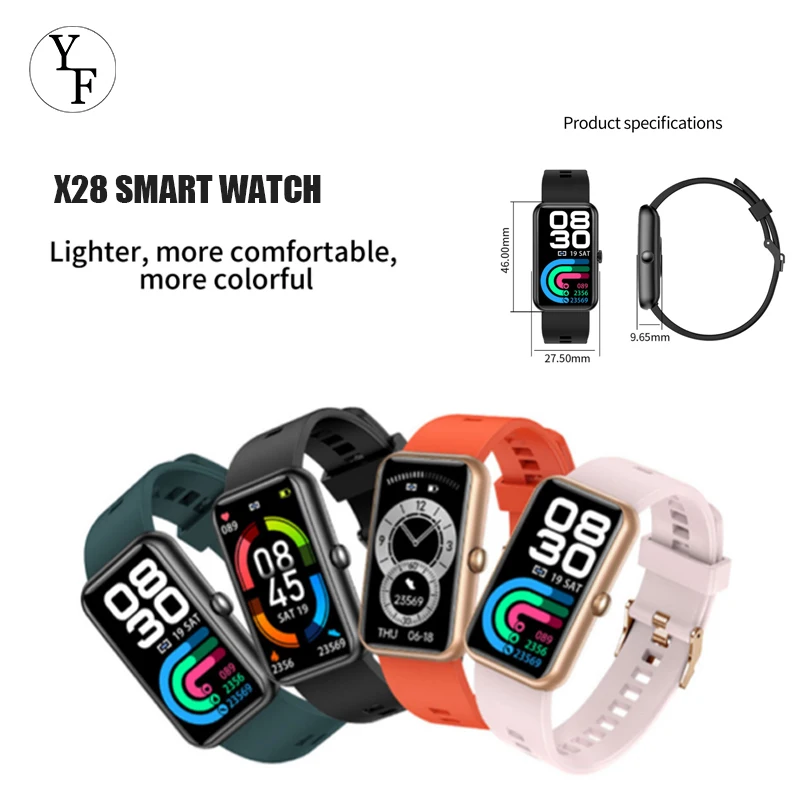 

Смарт-часы X28 IP68 Водонепроницаемые Фитнес-трекер Смарт-часы для взрослых для IOS Android Huawei PK смарт-браслет 6 Поддержка Прямая поставка