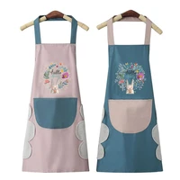anti deformed apron with hand towel adjustable buckle pvc garden apron cooking gadget