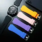 Ремешок силиконовый для смарт-часов Samsung Galaxy watch 4 Classic 42 мм 46 мм, браслет для galaxy Watch active 2, 20 мм