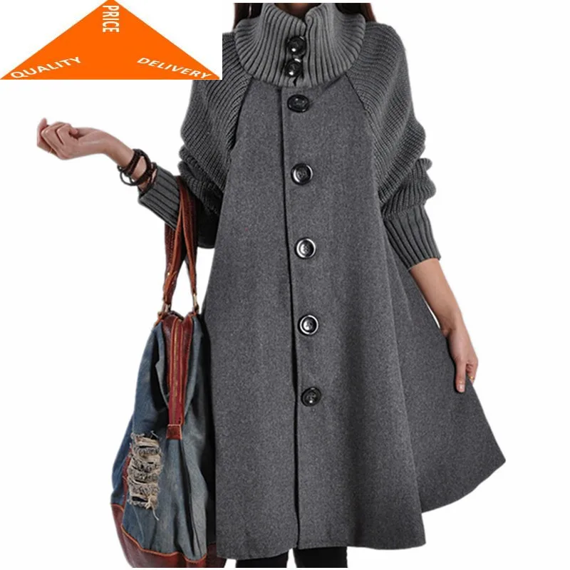 

Women 2020 Coat Autumn Long Fashion Jackets Scarf Collar Sweet Jacket Elegant Office Ladies Coats Casaco Feminino LWL499