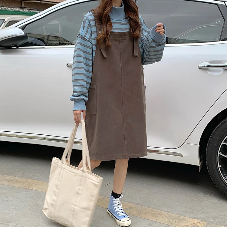 Нежный свитер в полоску японском стиле женская одежда на шнуровке из жареной