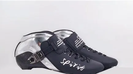 Black boot Only Углеродное волокно встроенные скоростные коньки Patines 3 4 колеса профессиональная гоночная обувь для марафона асфальта наземного дорожного катания 85A30-45 - Цвет: Black boot Only