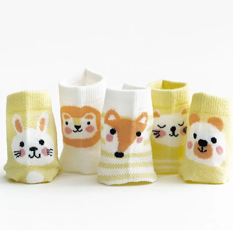 lawadka 5Pairs/pack Baby Boy Socks Newborn Cotton Girl Summer Mesh Thin for Girls Cartoon Infant Things | Детская одежда и обувь