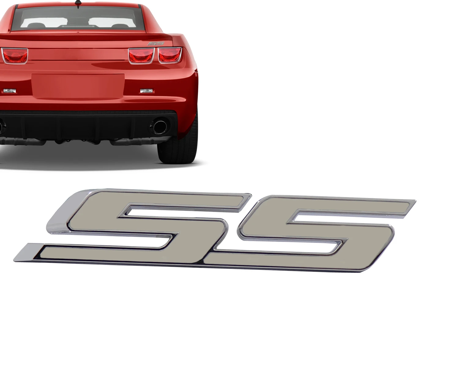 Хром белый SS Для Camaro Impala 2010 2015 крыло багажника эмблема для Наклейка бейдж