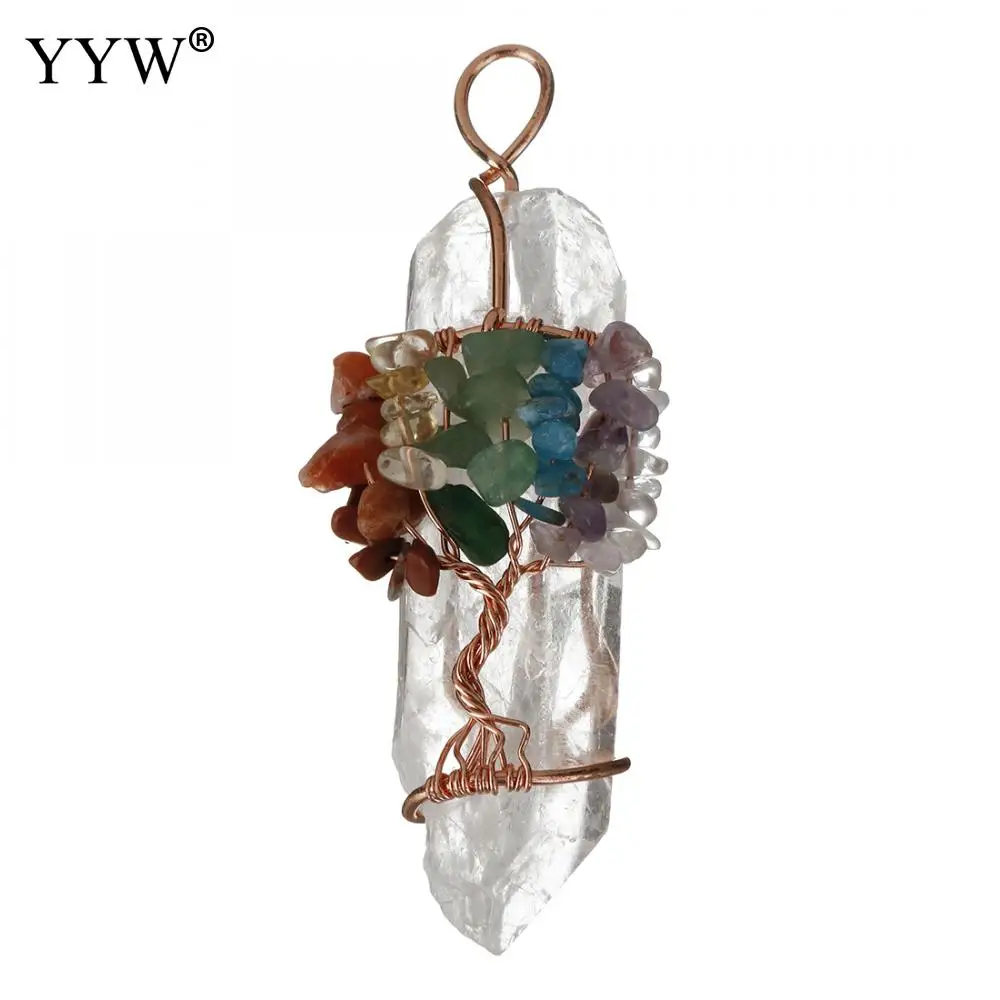 Подвесная подвесная рейка YYW из 2019 натурального белого кристалла подвеска Дерево