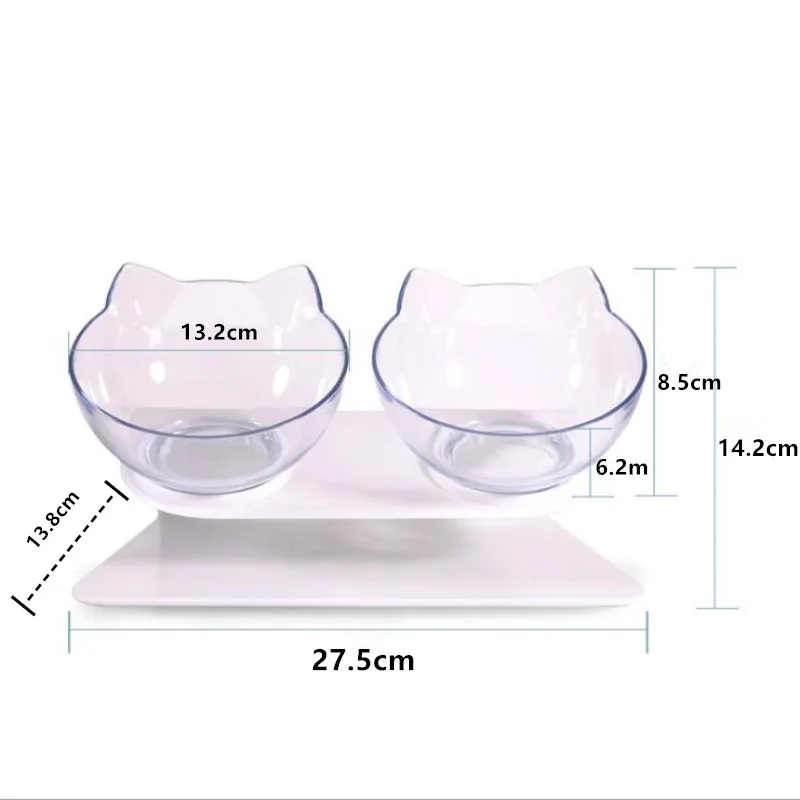 

Single /Double Pet Non-slip Bowl Dog Bowl With Raised Stand Pet Supplies cat Water bowl For Cat Dogs Food Bowls Dropshipping