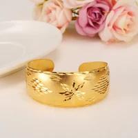 big dubai gold cuff bangles for women gold bride bracelet africa bangle arab jewelry gold charm bracelet wedding gifts