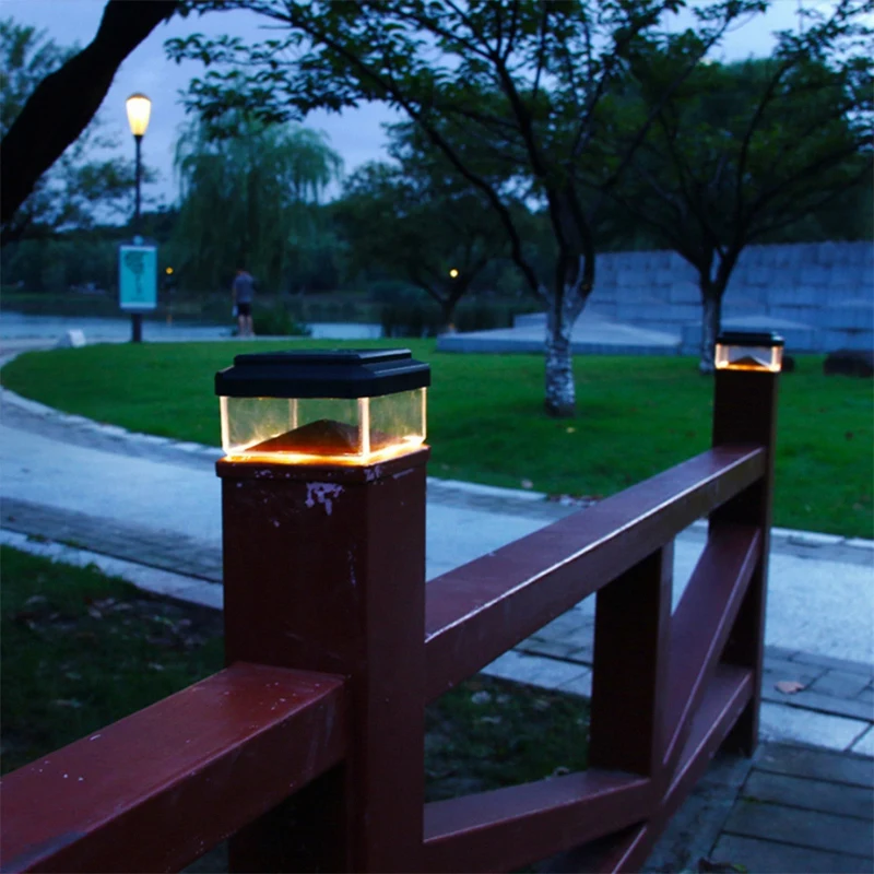 

Solar Lawn Light Decoration Garden Landscape Step Stair Deck Light Pathway Light Waterproof Garden Fence Solar LED Light