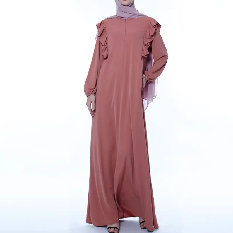 Red dress Турецкая абайа женская одежда мусульманское платье халат кафтаны одежда из Дубая Восточный халат из марокена мусульманские платья молитвенная одежда Moslim Jurk - Цвет: Red dress