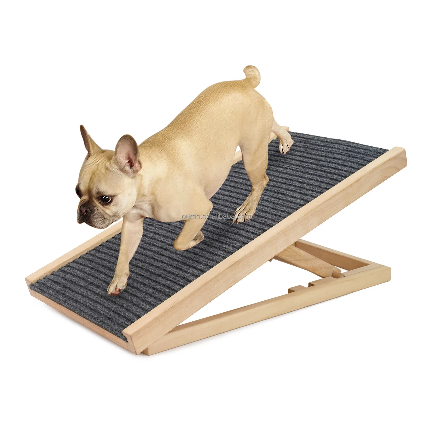

Customized Durable Pet Ladder Ramp Stairs Wooden Wood Dog Cat Ramps
