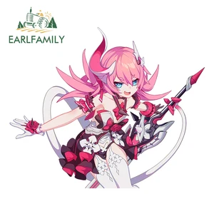 EARLFAMILY 13 см x 10,8 см для Валькирии Honkai Impact 3, автомобильные наклейки, креативная графика, виниловые автомобильные наклейки для серфинга, украшение для доски