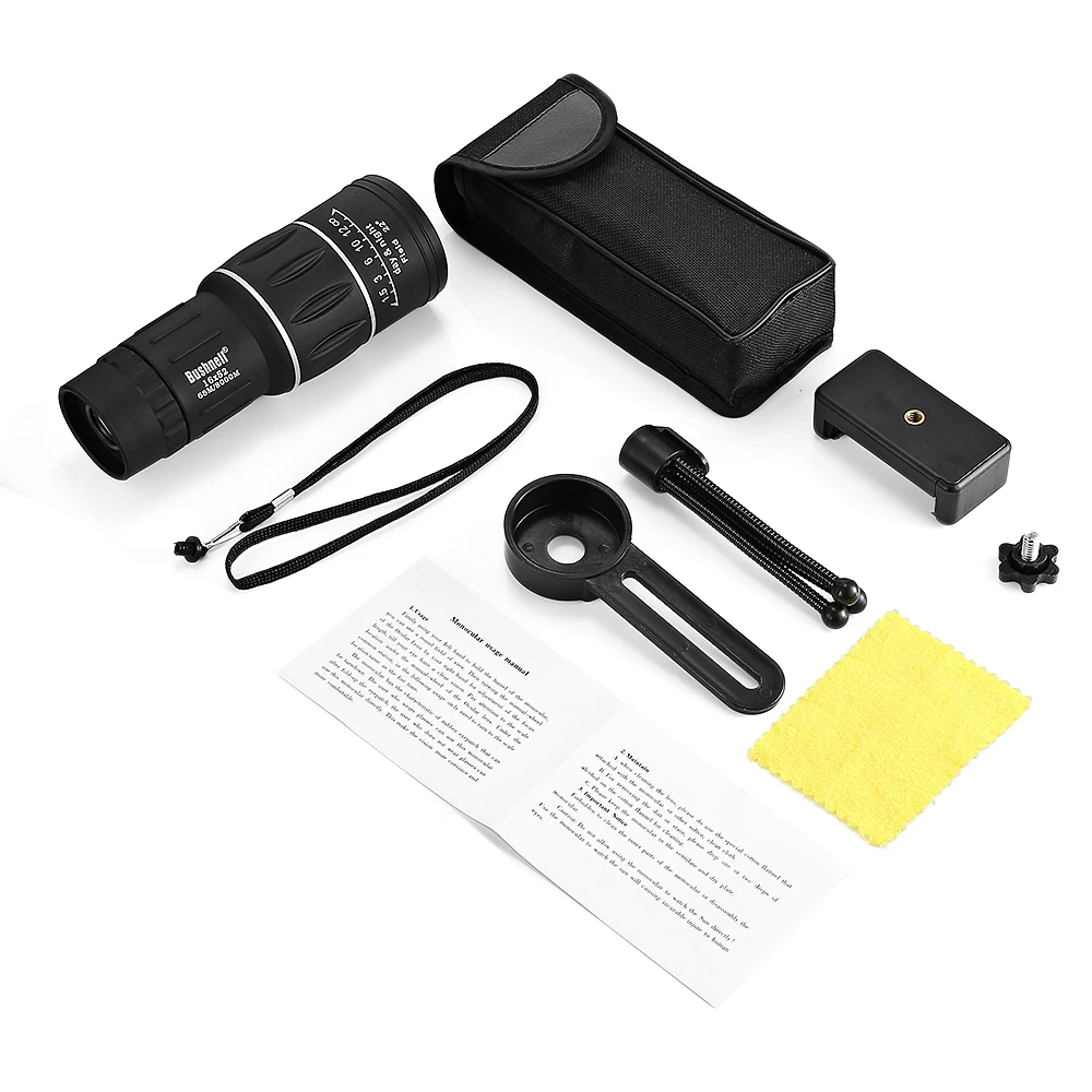 16x52 монокулярный телескоп Двойной фокус регулировка низкий Ночной светильник