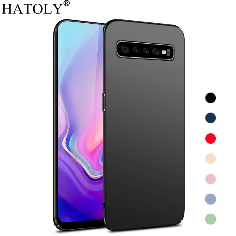 Жесткий чехол для Samsung Galaxy S10 Plus тонкий защитный + Ультратонкий гладкий Чехол