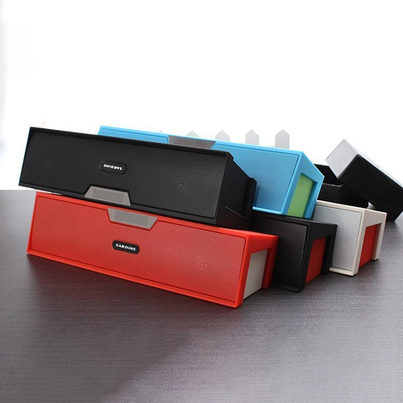 Sardine SDY-019 беспроводной Bluetooth динамик fm-радио 10 Вт портативный стерео сабвуфер Hi-Fi динамик s плеер с sd-картой