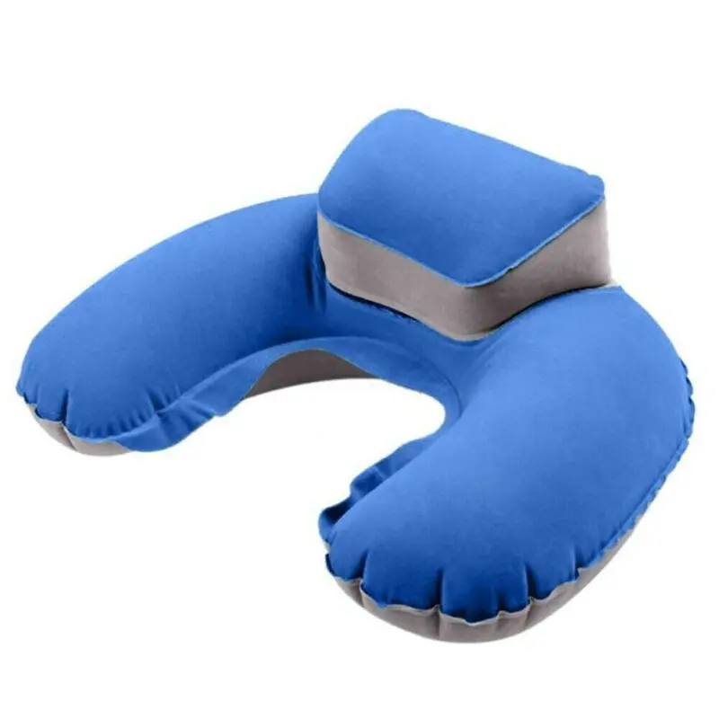 

Foldable U-shaped Neck Support Pillow Inflatable Cushion Memory Foam Travel Pillow Neck Super Soft Pillows Air Plane